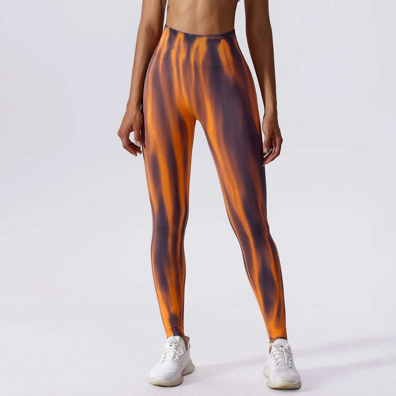Calças Leggings Sem Costura - 3D gradiente